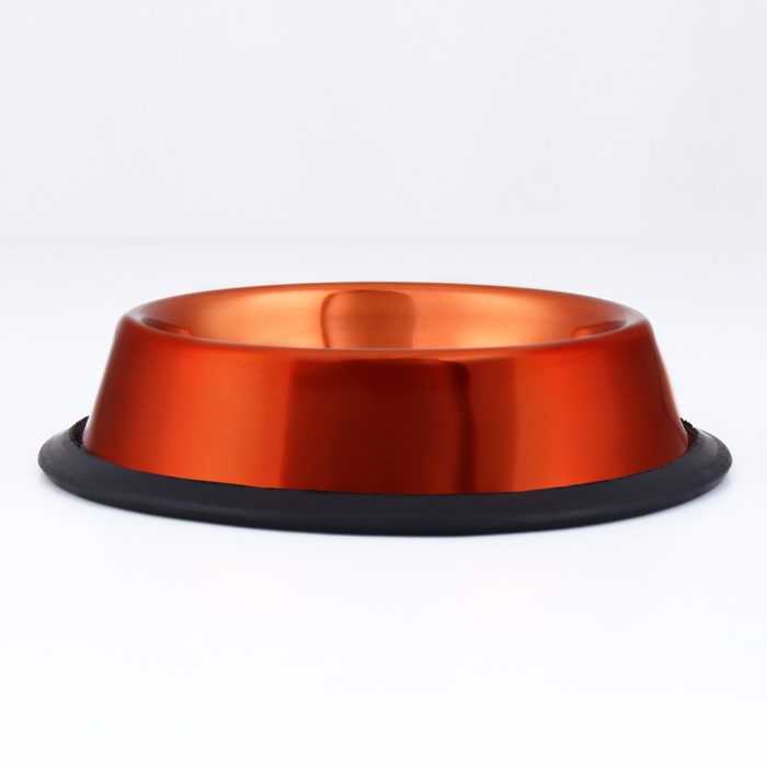 Миска с нескользящим основанием декоративная цветная, 230 мл, медная Миска с нескользящим основанием декоративная цветная, 230 мл, медная