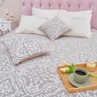 Наволочка декоративная Этель &laquo;Орнамент&raquo; цвет серый, 40х40 см, 100% хлопок