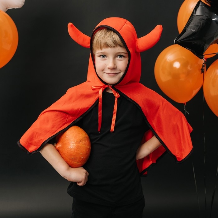 Карнавальный набор &laquo;Милый чертёнок&raquo;: плащ с капюшоном и жезл