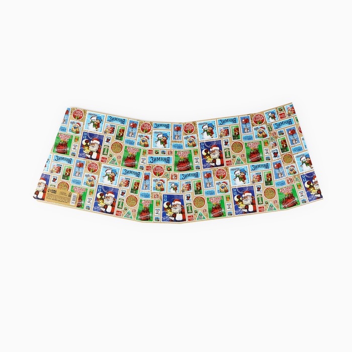 Коробка новогодняя складная с ручками &laquo;Новогодняя почта&raquo; 23 х 8 х 32 см, Новый год