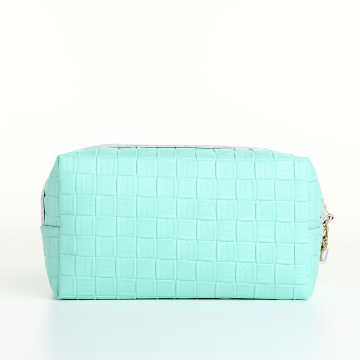 Косметичка на молнии, цвет бирюзовый