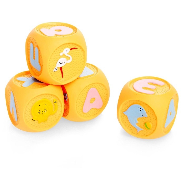 Набор резиновых кубиков «Весёлая азбука», 18 штук Набор резиновых кубиков «Весёлая азбука», 18 штук