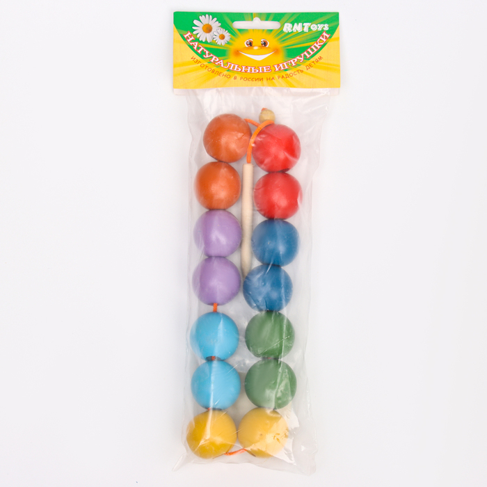 Бусы &laquo;Радуга&raquo; шары цветные, 14 шт.