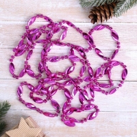 Бусы на ёлку 2,7 м "Бочонки и волна" микс Бусы на ёлку 2,7 м "Бочонки и волна" микс