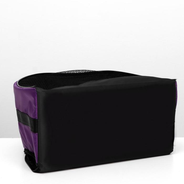Сумка - переноска для животных, оксфорд, 39 х 19 х 27 см, фиолетовая Сумка - переноска для животных, оксфорд, 39 х 19 х 27 см, фиолетовая