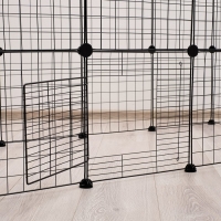 Вольер 24 секции, металлический, черный, 210 х 210 х 35 см, (35 х 35 см звено) Вольер 24 секции, металлический, черный, 210 х 210 х 35 см, (35 х 35 см звено)