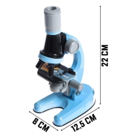 Микроскоп детский «Юный ботаник», кратность х100, х400, х1200, подсветка Микроскоп детский «Юный ботаник», кратность х100, х400, х1200, подсветка