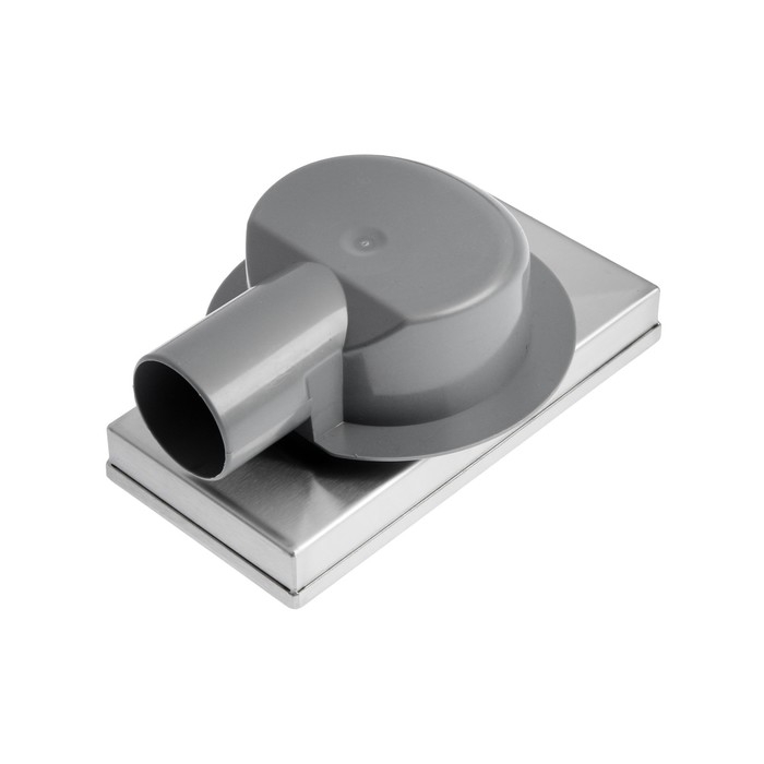 Трап AFLORN AF20410-20,d=50 мм,горизонтальный,c флaнцeм своб.вращ.360&deg;,100х200мм,нерж.сталь