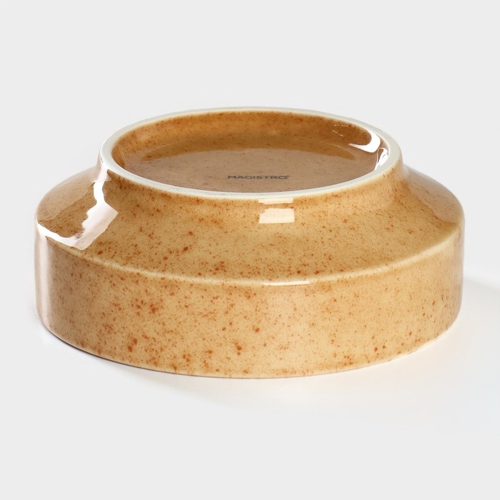 Тарелка глубокая сервировочная фарфоровая Magistro Stone, d=18 см Тарелка глубокая сервировочная фарфоровая Magistro Stone, d=18 см