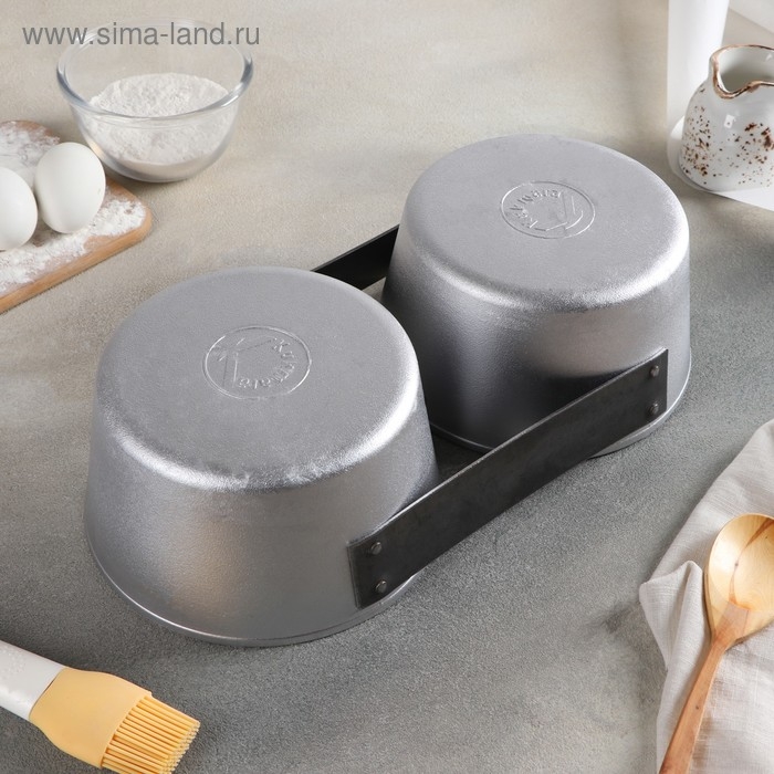 Хлебная форма для выпечки, 17.5&times;9.5&times;14 см, 2-х секционная