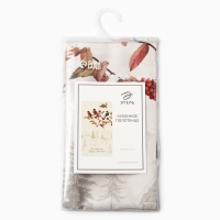 Новый год. Полотенце Этель "Снегири на ветках" 40х73 см, 100% хлопок, саржа 190 г/м2