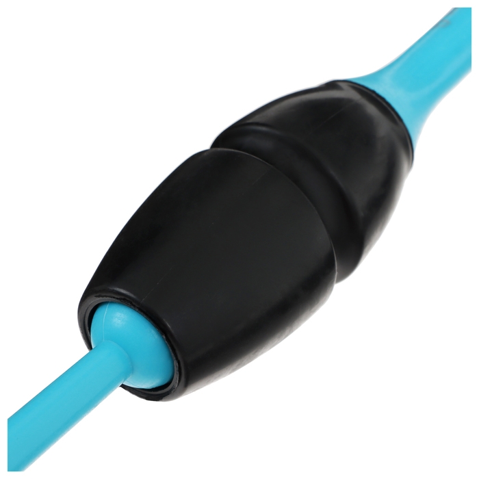 Булавы для художественной гимнастики вставляющиеся Grace Dance, 41 см, цвет голубой/чёрный