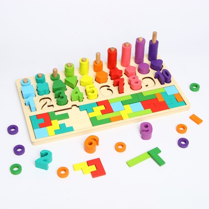 Логический центр 4 в 1 &laquo;Тетрис&raquo; 45 &times; 22,5 &times; 7 см