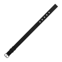 Ошейник двухслойный с вертлюгом, 55 х 2,5 см, полиэстер, черный Ошейник двухслойный с вертлюгом, 55 х 2,5 см, полиэстер, черный