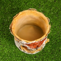 Фигурное кашпо "Филин в березовом дупле" 12х15см Фигурное кашпо "Филин в березовом дупле" 12х15см