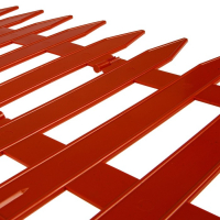 Ограждение декоративное, 35 &times; 210 см, 5 секций, пластик, терракотовое, GOTIKA, Greengo