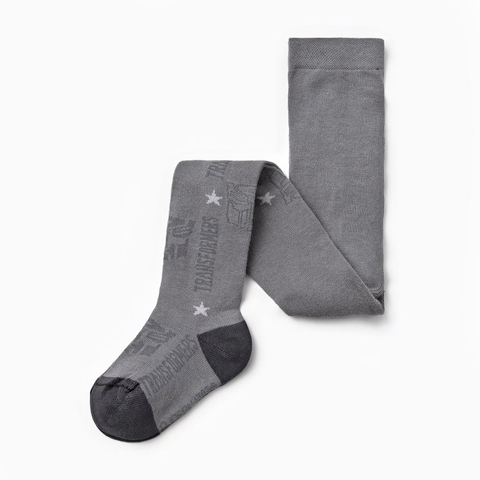 Колготки детские "Transformers", рост 116-122 см, цвет серый