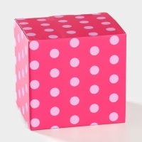 Кружка керамическая Доляна &laquo;Горох&raquo;, 340 мл, цвет розовый