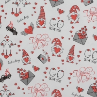 Бумага упаковочная крафт "Olive you", 0,55 х 10 м, 40 г/м2 Бумага упаковочная крафт "Olive you", 0,55 х 10 м, 40 г/м2