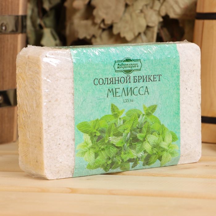 Соляной брикет Соляной брикет "Мелисса", 1,35 кг "Добропаровъ"