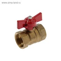 Кран шаровой "СТМ" Оптима, внутренняя/внутренняя резьба 1", бабочка Кран шаровой "СТМ" Оптима, внутренняя/внутренняя резьба 1", бабочка