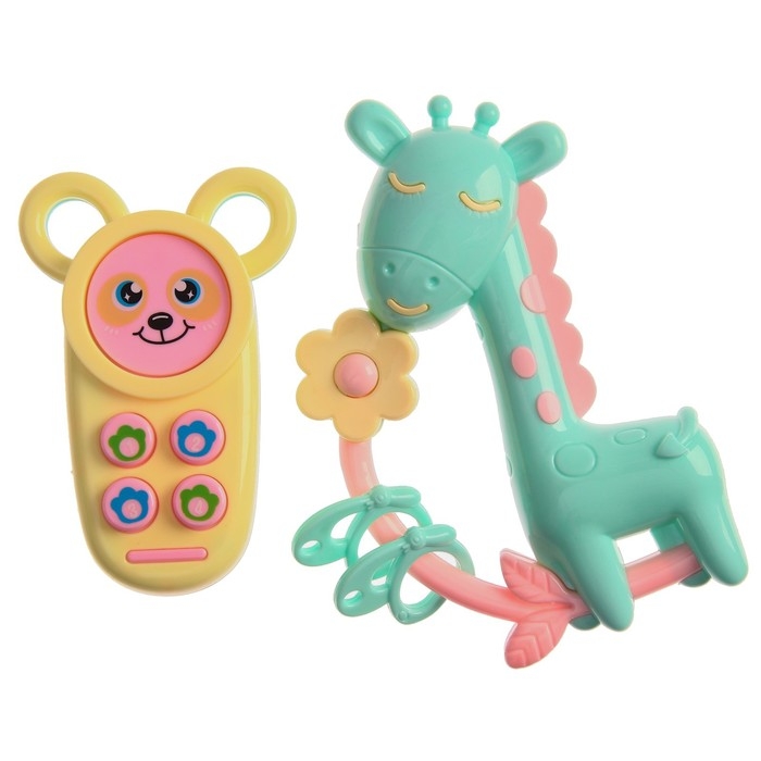 Набор погремушек &laquo;Нежность&raquo;, в сумочке, 6 шт, Крошка Я