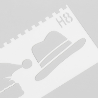 Трафарет с фигурным краем "Гардероб" набор 8 шт 17х6 см Трафарет с фигурным краем "Гардероб" набор 8 шт 17х6 см