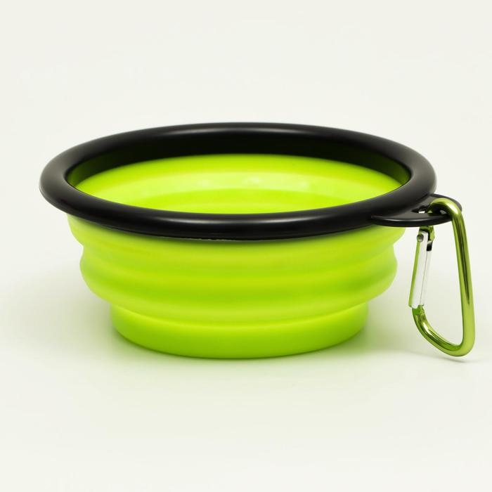 Миска складная, зелёная, 250 мл, 11 см Миска складная, зелёная, 250 мл, 11 см