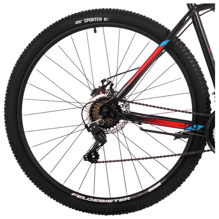 Велосипед 27.5 Велосипед 27.5" FOXX CAIMAN, р. 18" , цвет чёрный