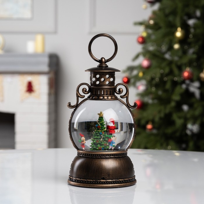 Фигура светодиодная &laquo;Сказочные гномы&raquo;, 20х10.5 см, музыка, батарейки ААх3 (не в комплекте), USB, свечение тёплое белое