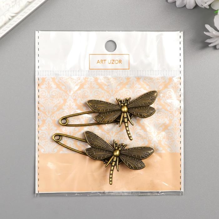 Булавка металл Булавка металл "Стрекоза" 6,5х3,1 см