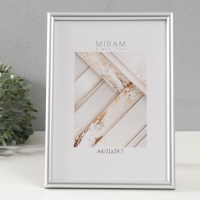 Фоторамка пластик "МИРАМ" 21х29,7 см, (A4) 640245-A4, серебро (пластиковый экран) Фоторамка пластик "МИРАМ" 21х29,7 см, (A4) 640245-A4, серебро (пластиковый экран)