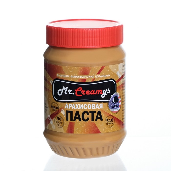 Арахисовая паста Арахисовая паста "Mr.Creamys" классическая, 510 г