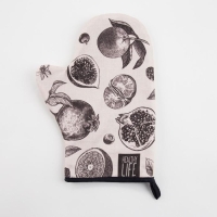 Варежка-прихватка "Healthy life" 20х28см,саржа, 100% хлопок, ватин 250г/м2