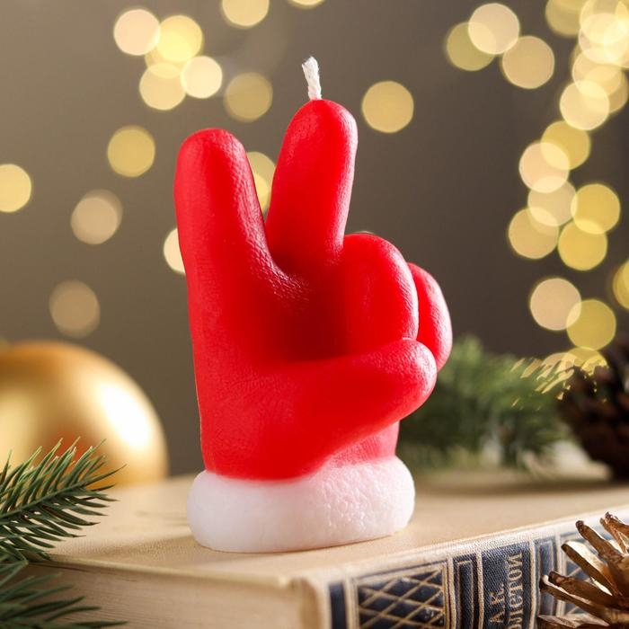 Свеча декоративная Свеча декоративная "Новогодний привет",6х5х9,5 см