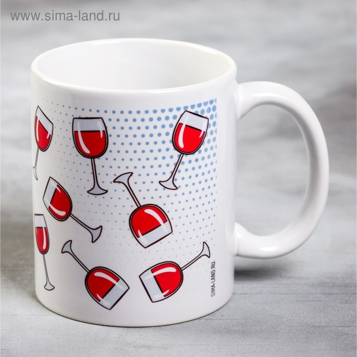 Кружка &laquo;Я испытываю острое чувство вина&raquo;, 300 мл