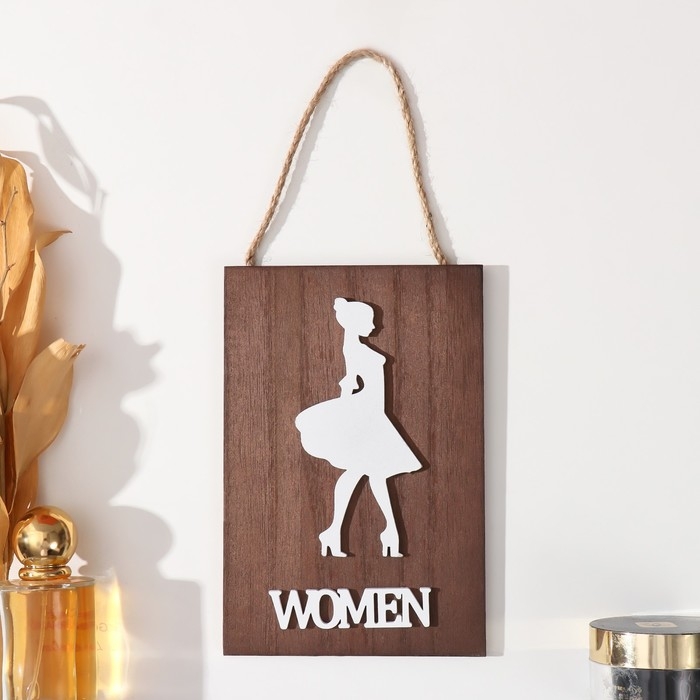 Панно декоративное указатель МДФ Панно декоративное указатель МДФ "Женщины" 1х12х18 см