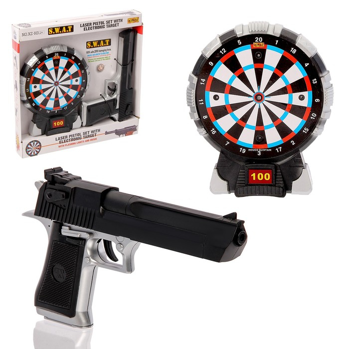 Электронный тир &laquo;Крутой спецназ&raquo;, световые и звуковые эффекты, работает от батареек