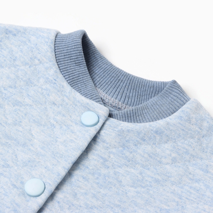 Костюм: толстовка и брюки Крошка Я, рост 80-86 см, голубой