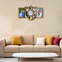 Часы настенные интерьерные, фоторамка - коллаж "Якорь", бесшумные, 42 х 27 см, d-12 см Часы настенные интерьерные, фоторамка - коллаж "Якорь", бесшумные, 42 х 27 см, d-12 см