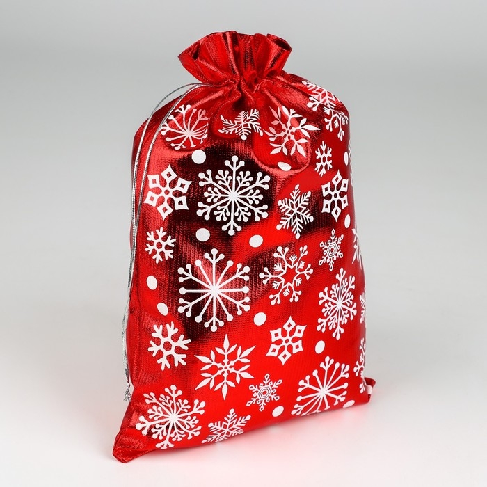 Мешочек подарочный парча &laquo;Метель&raquo;, 20 х 30 см +/- 1.5 см, Новый год