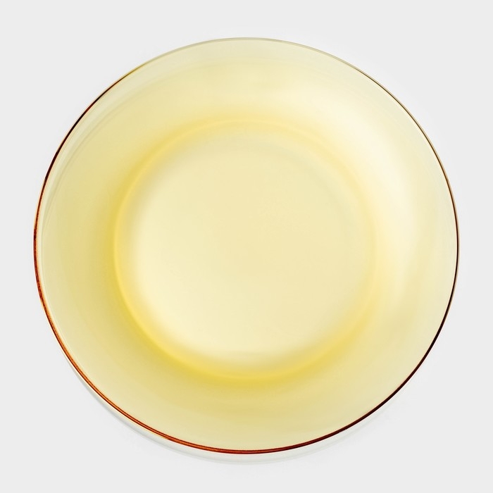 Сервиз столовый &laquo;Дымка&raquo;, 6 предметов: 2 бульонницы 450 мл, 2 тарелки 500 мл, 2 тарелки d=23см, цвет жёлтый