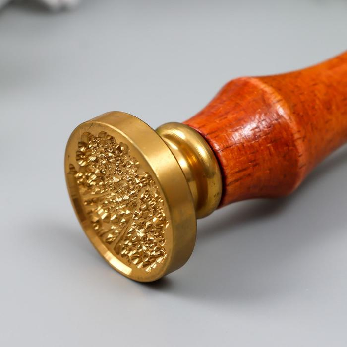 Печать для сургуча с деревянной ручкой Печать для сургуча с деревянной ручкой "Олень в лесу" 9х2,5х2,5 см