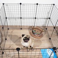 Вольер 24 секции, металлический, черный, 210 х 210 х 35 см, (35 х 35 см звено) Вольер 24 секции, металлический, черный, 210 х 210 х 35 см, (35 х 35 см звено)