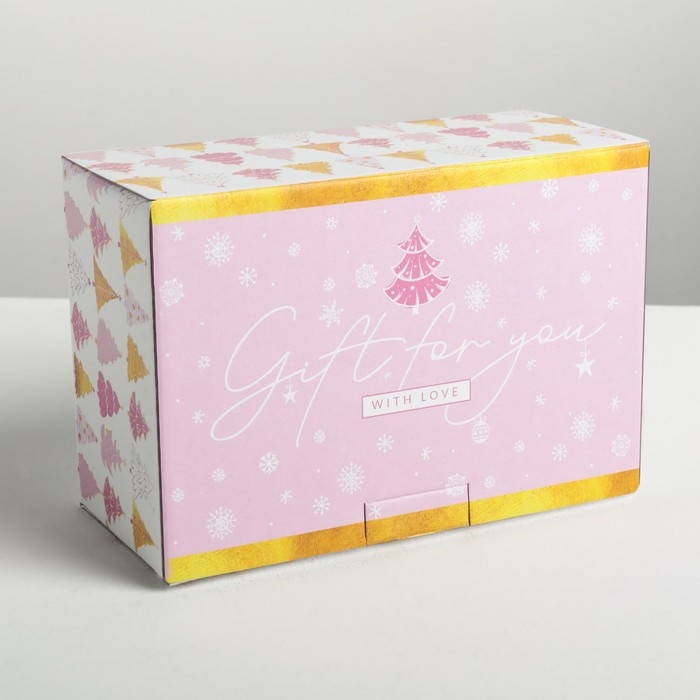 Коробка подарочная новогодняя складная &laquo;Пусть зима приносит радость&raquo;, 22 х 15 х 10 см, Новый год