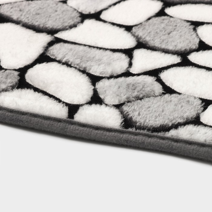 Коврик для ванной и туалета Доляна «Галька», 50×80 см Коврик для ванной и туалета Доляна «Галька», 50×80 см