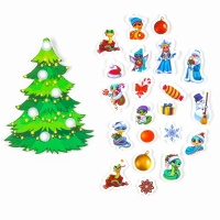 Игра на липучках на новый год. Веселые липучки &laquo;Елочка-красавица&raquo;, змея