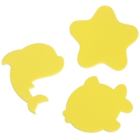 Набор для игры в ванне &laquo;Рыбалка: Веселые рыбки&raquo;, сачок, 3 мягких стикера, виды и цвет МИКС