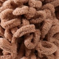 Пряжа "Puffy fine" 100% микрополиэстер 14,5м/100г  (329 кофейный)