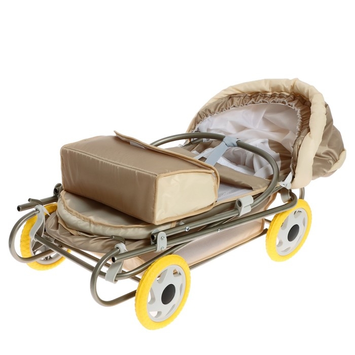 Коляска кукольная №6, цвет бежевый Коляска кукольная №6, цвет бежевый